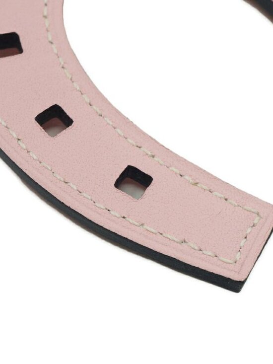 Hermes Padlock Cheval Horseshoe Pink Orange Leather Strap Bag - Picture 5 of 10